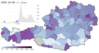 File:COVID-19 Austria 7-day prevalence per capita (districts timeline).webm