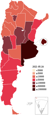 COVID-19 Pandemic Cases in Argentina by number by province.svg