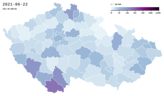 COVID-19 Czech Republic - Cases per capita (last 14 days).svg