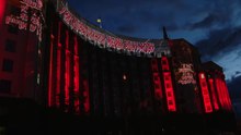 File:The projection mapping on the Ukrainian Government Building for the Day of Remembrance for the victims of the Crimean Tatar genocide.webm