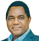 Hakainde Hichilema in 2020