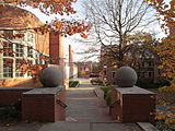 A picture showcasing the entrance to Butler College