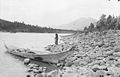 First Nations girl fishing on the Skeena River, 1915.jpg