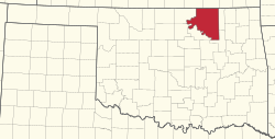 Location in Oklahoma