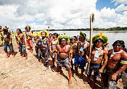 Kayapo tribesmen fight for their land.jpg
