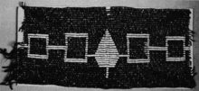 This belt depicts all five tribe or the Iroquois Confederacy and how they were all woven together.