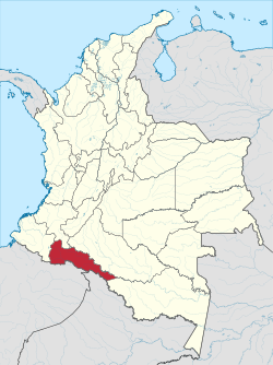 Putumayo shown in red