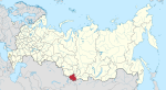 Map showing Altai in Russia