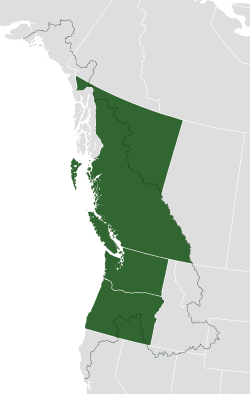 Boundaries of the bioregion in respect to current political divisions (Washington, Oregon and British Columbia).