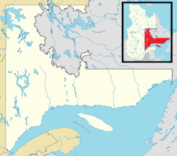 Uashat is located in Côte-Nord region, Quebec