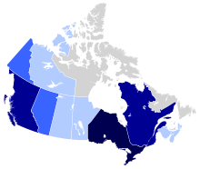 Italian Canadian population by province.svg