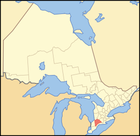 Location of Middlesex census division