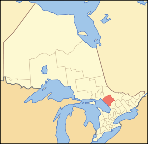 Location of Parry Sound District in Ontario