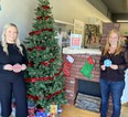 Big Brothers Big Sisters of South Huron has once again set up their Adopt a Child Tree, a gift giving campaign for children within the program and children in the community who are in need. Pictured are mentoring co-ordinator Nicole Millar, left, and executive director Amy Wilhelm.