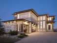 The exterior of the Cambridge show home by Morrison Homes in Legacy.