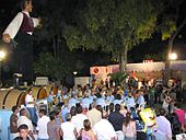 Banquet nocturne au festival du vin de Limassol