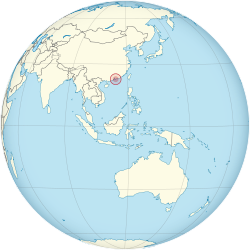 Location of Hong Kong (1841-1997)