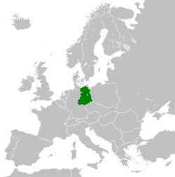 The territory of the German Democratic Republic (East Germany) from its creation on 7 October 1949 until its dissolution on 3 October 1990