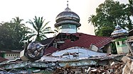 Sumatran earthquake damage