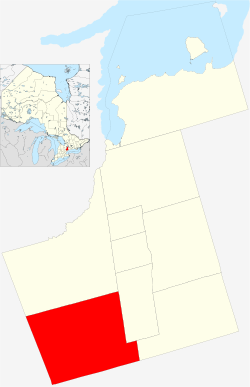Location of Vaughan within York Region