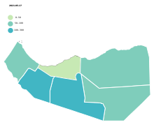 COVID-19 outbreak total deaths per capita in Somaliland.svg