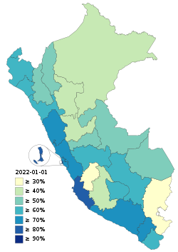 Map of COVID-19 vaccination doses administered in Peru by region.svg