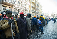 Protesters surround the Ministry of Justice, Kyiv, 27 January 2014