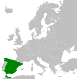 European borders of the Second Spanish Republic, as well as the Spanish protectorate in Morocco