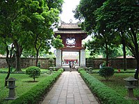 The Temple of Literature in Hanoi