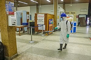 Zoomlion disinfecting the Kumasi Airport 2.jpg