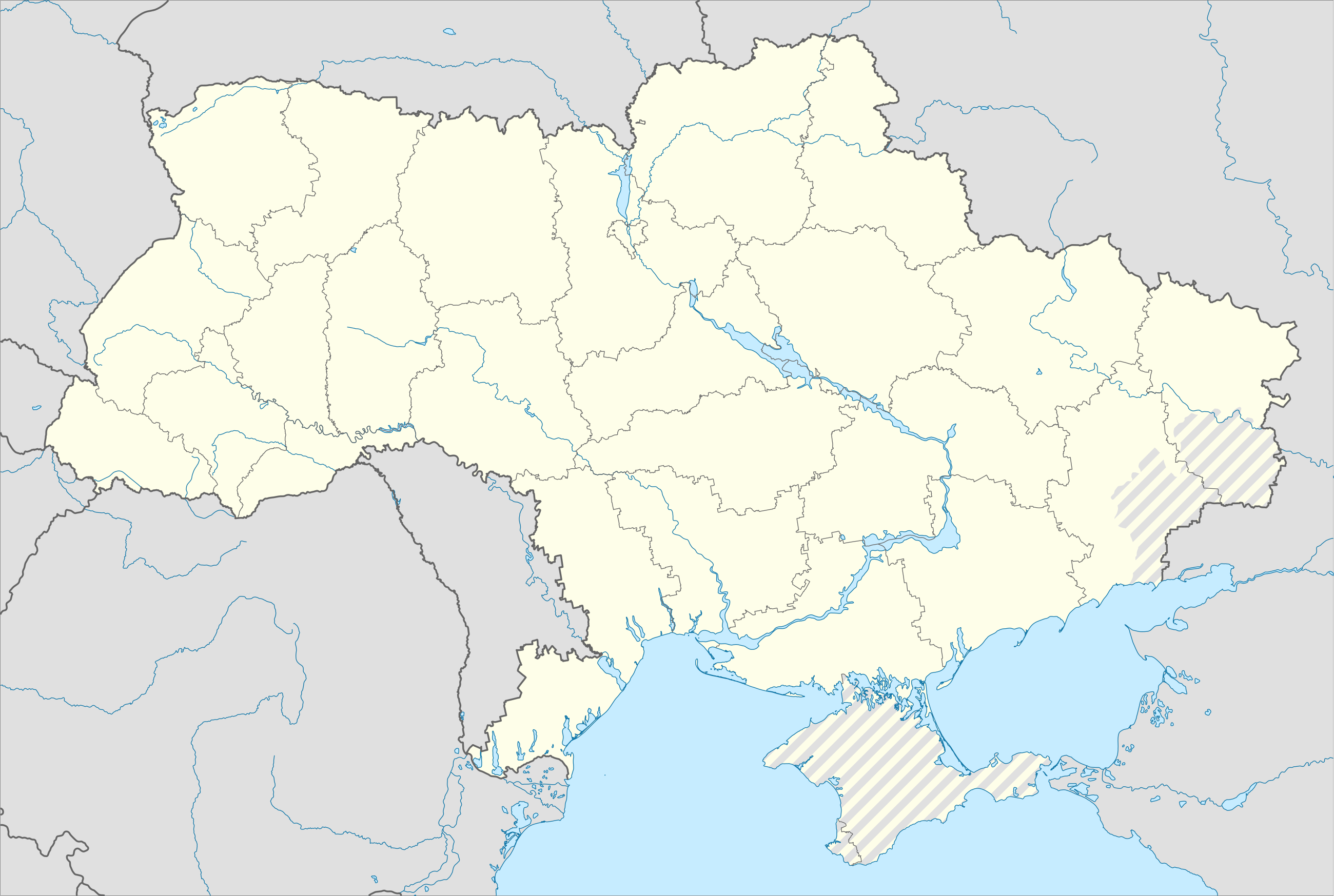 Russo-Ukrainian War detailed map is located in Ukraine