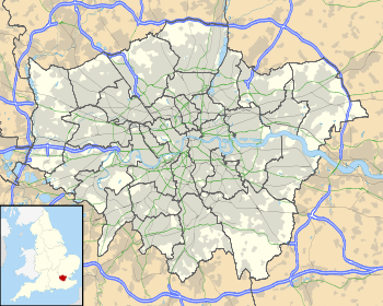 Location of clubs around Greater London for the 2021–22 Premier League season