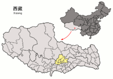Location of Lhasa within Xizang (China).png