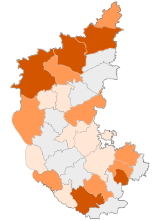 India Karnataka COVID-19 map.svg