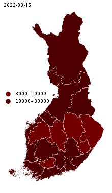 COVID-19 per capita cases map of Finland.svg