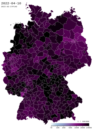 COVID-19 Germany - Cases per capita (last 14 days).svg