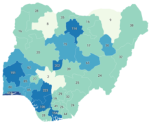 Confirmed COVID-19 related deaths in Nigeria by state.png