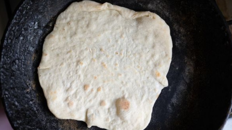 Bannock bread is seen in an image from the McGill University Health Centre.