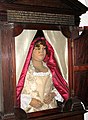 A rare wax funerary effigy of a private person, who stipulated it be made in her will, England, 1744. Holy Trinity Church, Stow Bardolph, Norfolk.