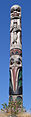A totem pole in Totem Park, Victoria, British Columbia