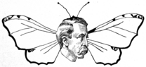 Cartoon of Brownell as a "Pretty Moth"