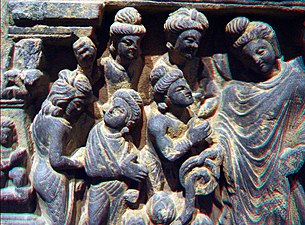 Bas-relief indien bouddhique.