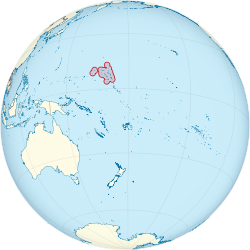 Location of the Marshall Islands