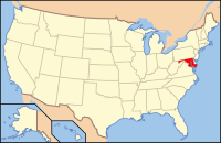 Localisation du Maryland