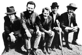הבנד, משמאל לימין: ריצ'רד מנואל, גארת' הדסון, לבון הלם, רובי רוברטסון וריק דנקו