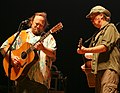 Stephen Stills (left) with Neil Young during their CSBY tour on August 9, 2006