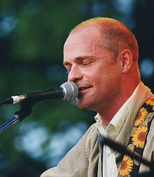Downie performing in Guelph, Ontario in 2001