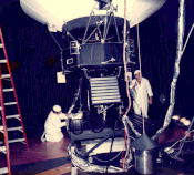 Voyager 1 in a space simulator chamber