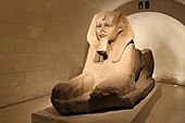 The Great Sphinx of Tanis; circa 2600 BC; rose granite; height: 183cm, width: 154cm, thickness: 480cm