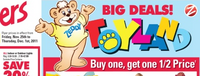 Zeddy appears in the Toyland section of Toyland in November 2011.